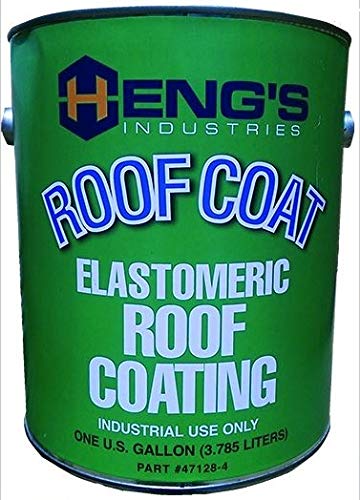 Hengs 47128-4 Elastomeric White Alkyd Fibered Roof Coating - 1 Gallon